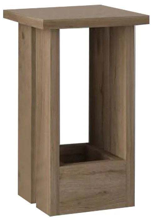 Τραπεζάκι βοηθητικό Tasos Megapap χρώμα sepet oak 30x30x50,3εκ.