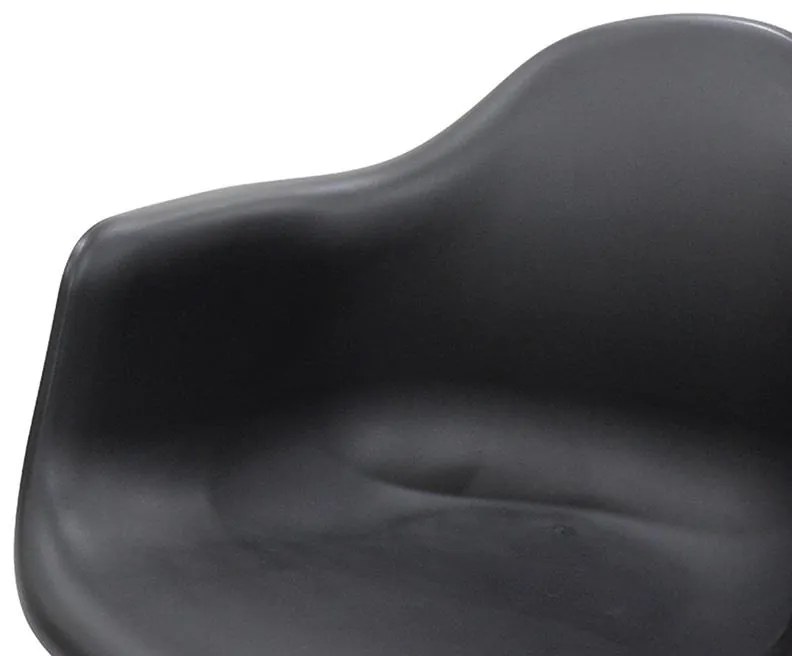 Καρέκλα - Πολυθρόνα Julita PP μαύρο-φυσικό πόδι 62x60x78.5 εκ.