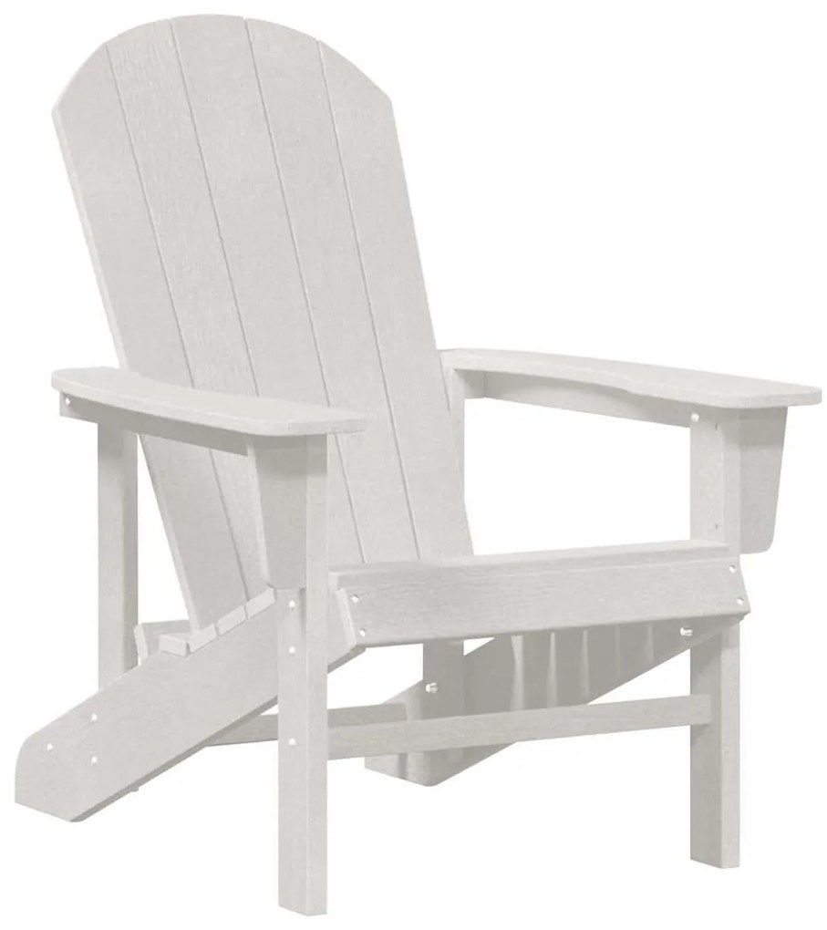 vidaXL Έπιπλα Χαλάρωσης Κήπου 3 pcs Λευκό 38 x 38 x 46cm Πολυαιθυλένιο