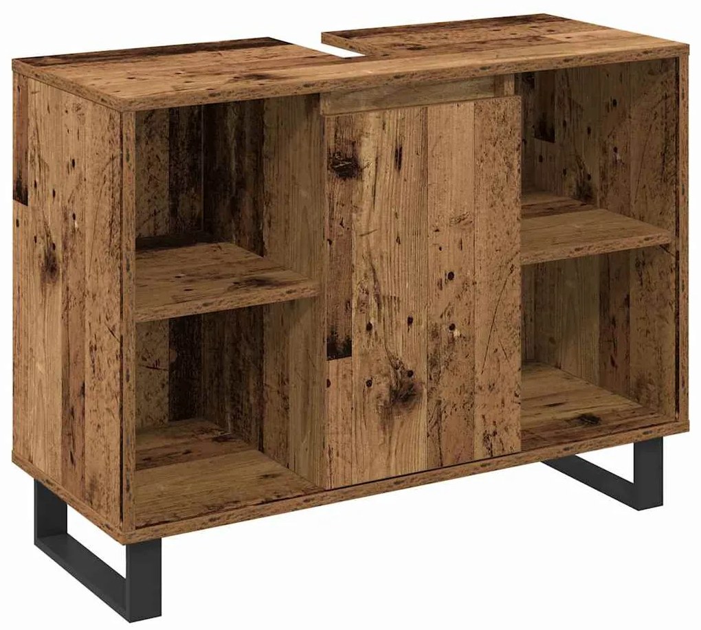 vidaXL Σετ Επίπλων Μπάνιου με αποθήκευση 3 pcs Καφέ 30 x 30 x 180 cm
