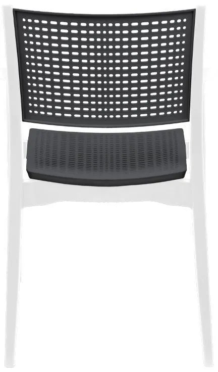Καρέκλα Best Fylliana Λευκό - Ανθρακί 57,5x55x80 εκ. 57.5x55x80 εκ.