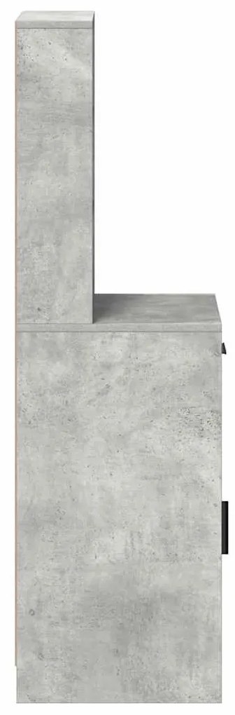 vidaXL Highboard Σκυρόδεμα Γκρι 40 x 40,5 x 135 εκ. Επεξεργασμένο ξύλο
