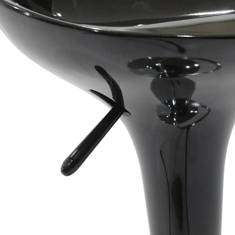 Σκαμπό μπαρ Felice πτυσσόμενο μαύρο-βάση χρωμίου 40x43x84εκ 2αδα 40x43x84 εκ.