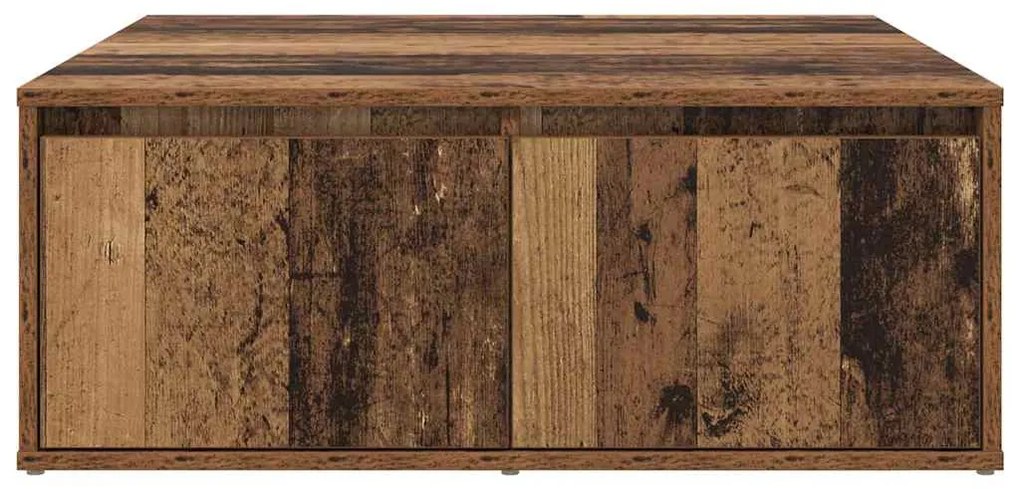 vidaXL Τραπεζάκι σαλονιού with Drawer Παλιό ξύλο 80 x 80 x 31 cm