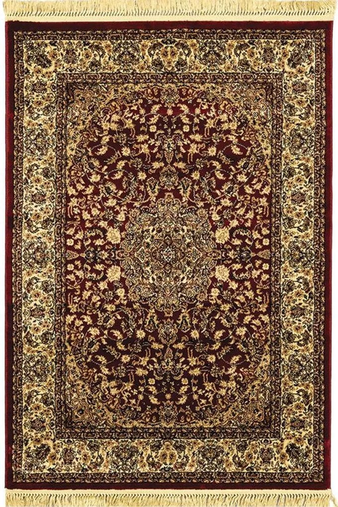 Χαλί Persia 5649 Burgundy Με Κρόσσι New Plan 133X190cm