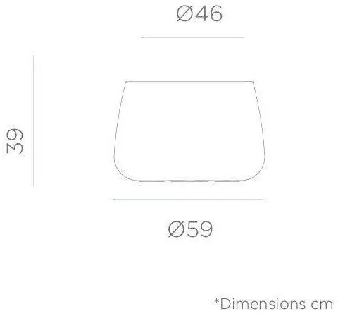Διακοσμητική Γλάστρα Camelia 60 New Garden-JDNCA060NXNW-Μαύρο JDNCA060NXNW
