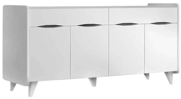 Μπουφές μελαμίνης Sila Megapap χρώμα λευκό 140x45x77εκ.