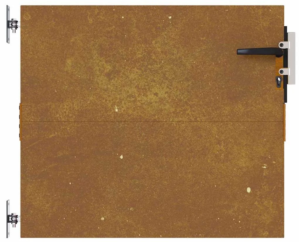 vidaXL Πόρτα Κήπου Τετράγωνη 85x125 εκ. από Ατσάλι Corten