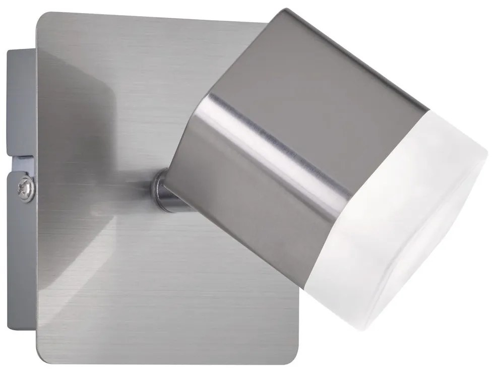 Φωτιστικό Τοίχου - Απλίκα Roubaix R82151107 4W Led 10x10x11cm Nickel Mat RL Lighting Metal