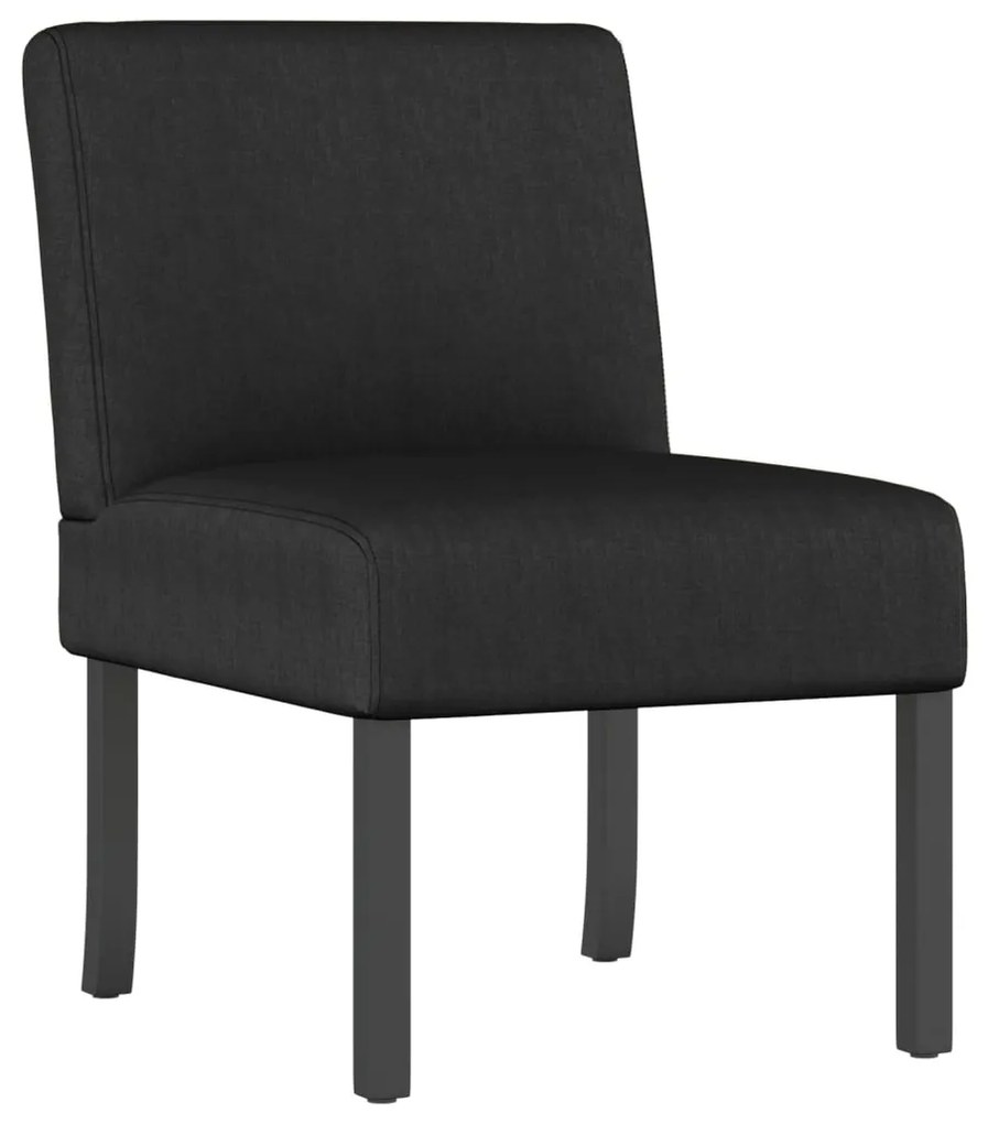 vidaXL Πολυθρόνα Μαύρη Υφασμάτινη