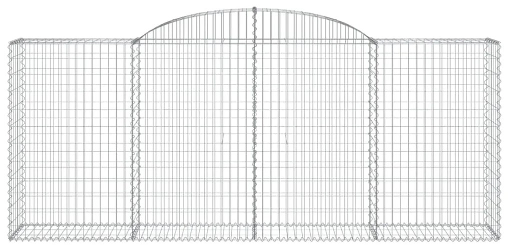vidaXL Συρματοκιβώτια Τοξωτά 12 τεμ. 300x50x120/140 εκ. Γαλβαν. Ατσάλι