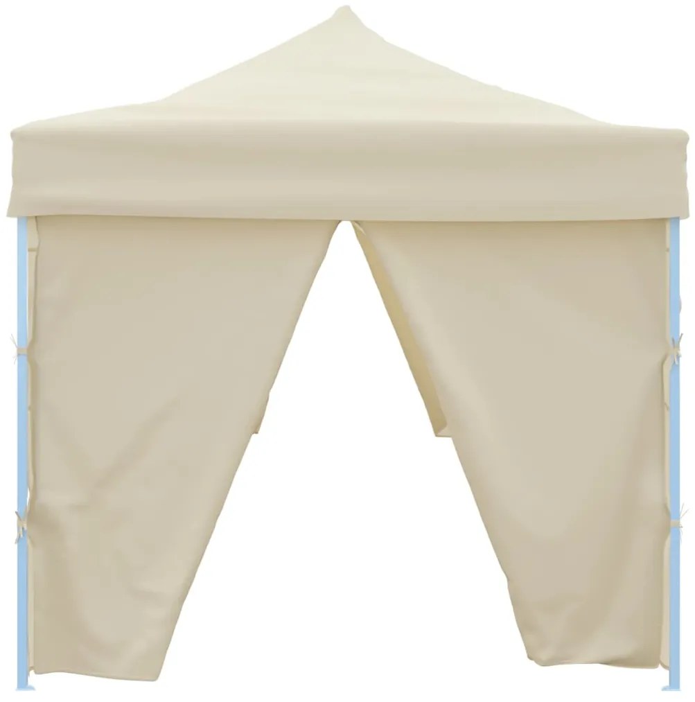 vidaXL Τέντα Εκδηλώσεων με 8 Τοιχώματα Πτυσσόμενη Pop-Up Κρεμ 870x291x315 εκ.