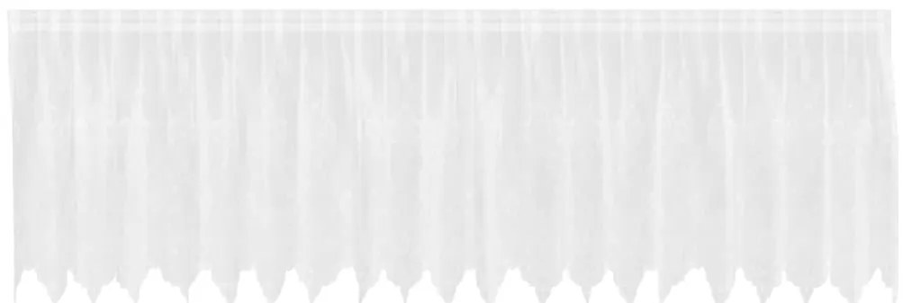 vidaXL Κουρτίνες με κουρτίνες Λευκό 500 x 100 cm Πολυεστέρας