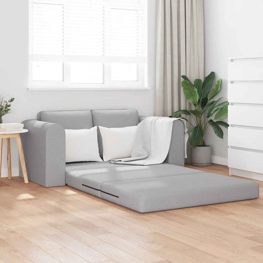 vidaXL Καναπές Κρεβάτι 2 σε 1 Cloud Grey 148x71x83 cm Ύφασμα
