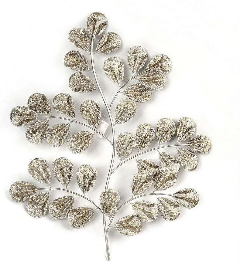 Διακοσμητικά Φύλλα Τοίχου 59Χ76cm Silver ICY148 Espiel Metal