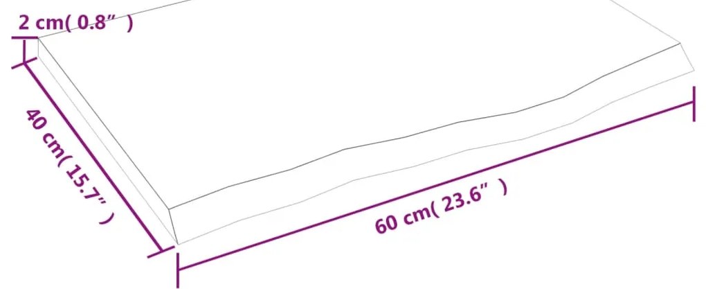 ΡΑΦΙ ΤΟΙΧΟΥ ΣΚΟΥΡΟ ΓΚΡΙ 60X40X2 ΕΚ. ΕΠΕΞΕΡΓ. ΜΑΣΙΦ ΞΥΛΟ ΔΡΥΟΣ 363767