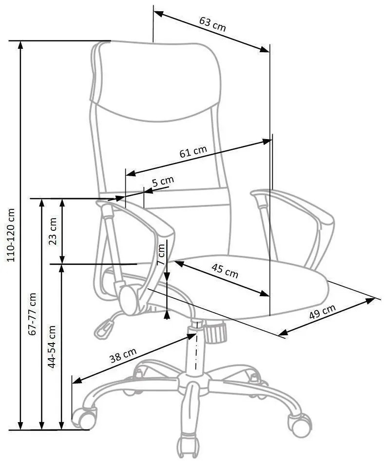 Καρέκλα γραφείου Houston 429, Καφέ, 110x61x63cm, 15 kg, Με ρόδες, Με μπράτσα, Μηχανισμός καρέκλας: Κλίση | Epipla1.gr