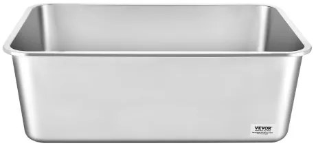 VEVOR 8 in Deep Cat Litter Box Odor-Free Litter Box with Filtering Foot Board