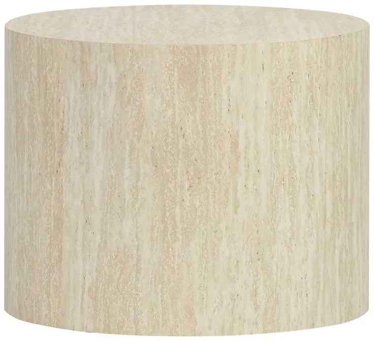 Βοηθητικά τραπεζάκια 2τεμ Zonar  pakoworld MDF σε όψη τραβερτίνας