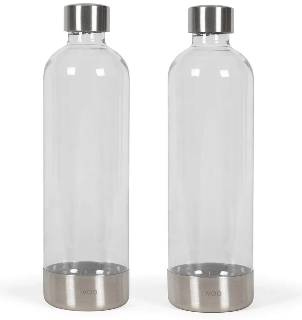 Σετ Mπουκάλια Livoo DOM464AC1 για παρασκευαστή σόδας, με χωρητικότητα 1L - 2 τεμάχια