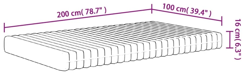 ΣΤΡΩΜΑ ΑΦΡΟΥ MEDIUM SOFT 100X200 ΕΚ. 373045