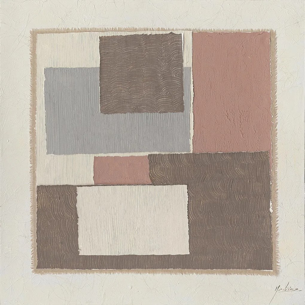 Πίνακας ArteLibre "Abstract" Καμβάς 90x90cm-14670010