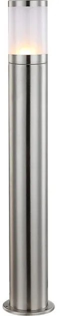 Επιδαπέδιο Φωτιστικό Κολώνα 1xΕ27 IP44 80cm Xeloo 32016 Globo Lighting-32016-Ασημί 32016