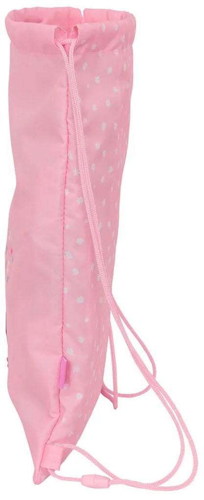 Σχολική Τσάντα με Σχοινιά Glow Lab Sweet home Ροζ 26 x 34 x 1 cm