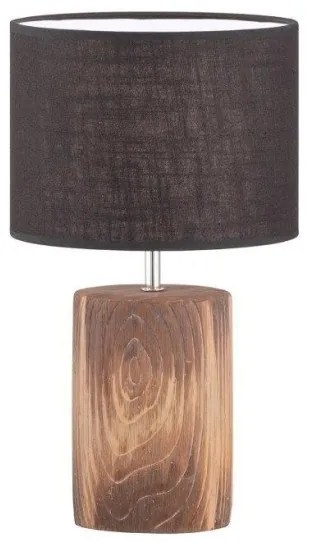 Επιτραπέζιο Φωτιστικό Malik Ξύλο-Γκρι Φ24 50587 Fischer Honsel-50587-Ανθρακί 50587