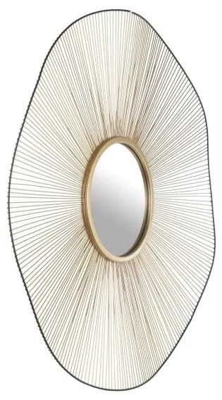 Καθρέπτης Τοίχου Μαύρο-Χρυσό Φ76cm Esashi 425033 Eglo 425033