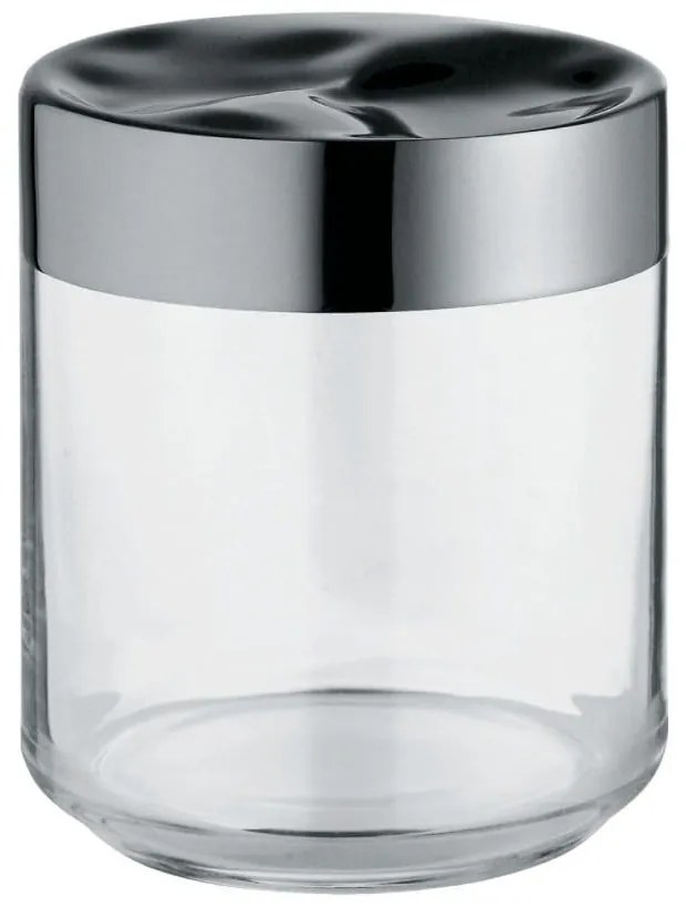 Βάζο Αποθήκευσης Julieta LC08 750ml 12,3cm Clear-Inox Alessi Ατσάλι,Γυαλί