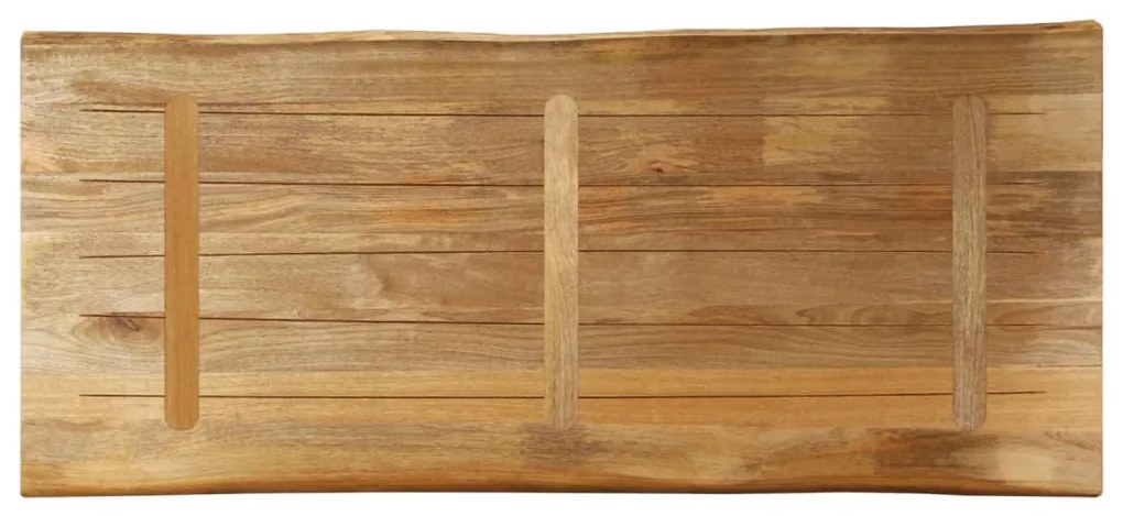 vidaXL Επιφάνεια Τραπεζιού 140x60x2,5 εκ. Live Edge Μασίφ Ξύλο Μάνγκο