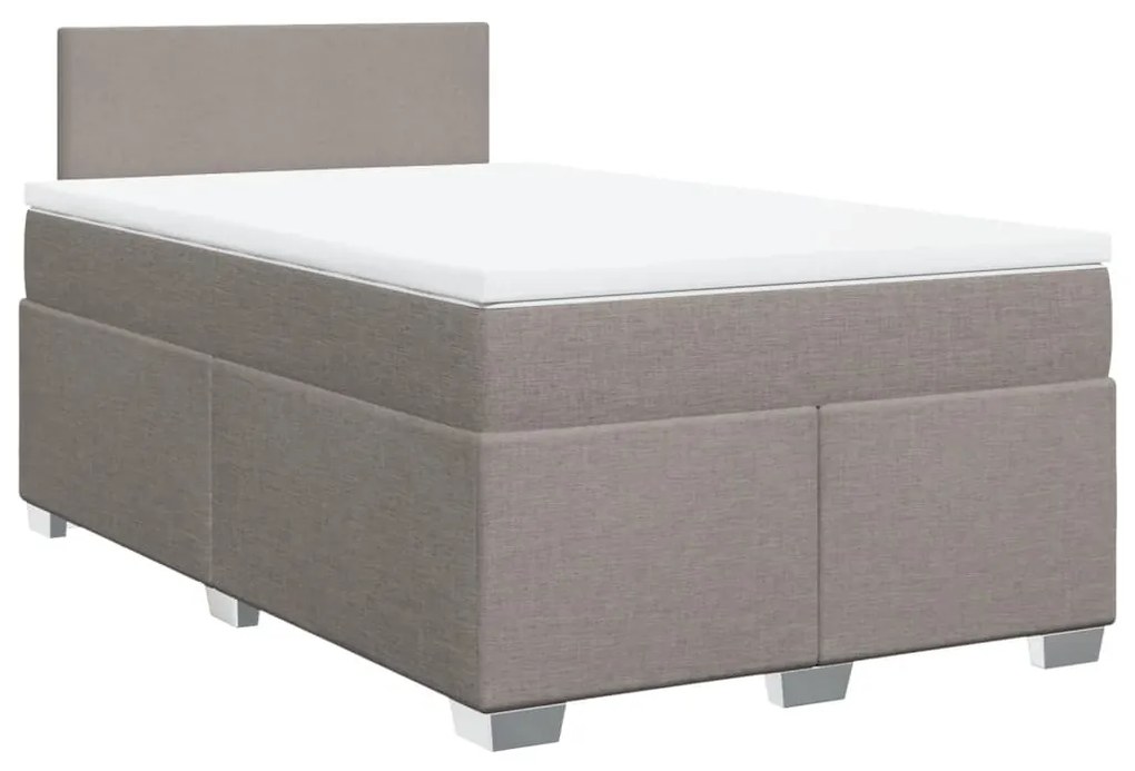 ΚΡΕΒΑΤΙ BOXSPRING ΜΕ ΣΤΡΩΜΑ TAUPE 120X190 ΕΚ. ΥΦΑΣΜΑΤΙΝΟ 3285824