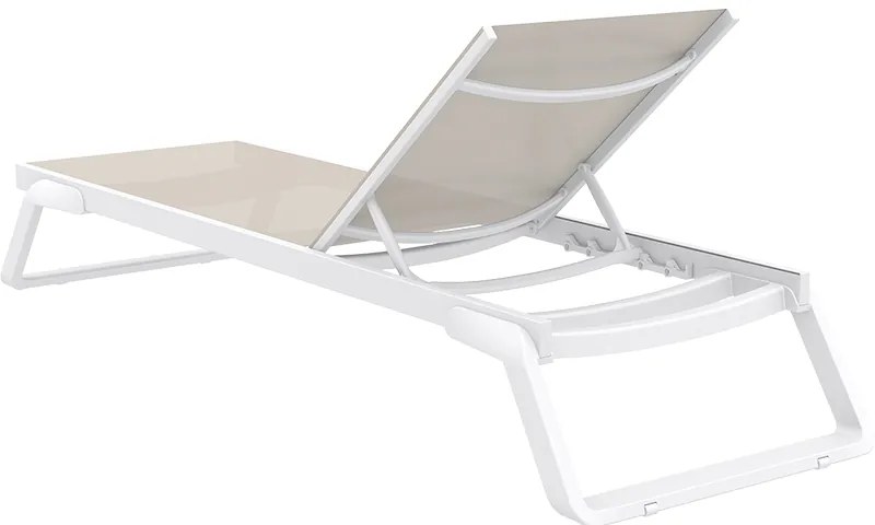TROPIC ΞΑΠΛΩΣΤΡΑ WHITE/TAUPE ΑΛΟΥΜ-ΠΟΛ/ΝΙΟΥ