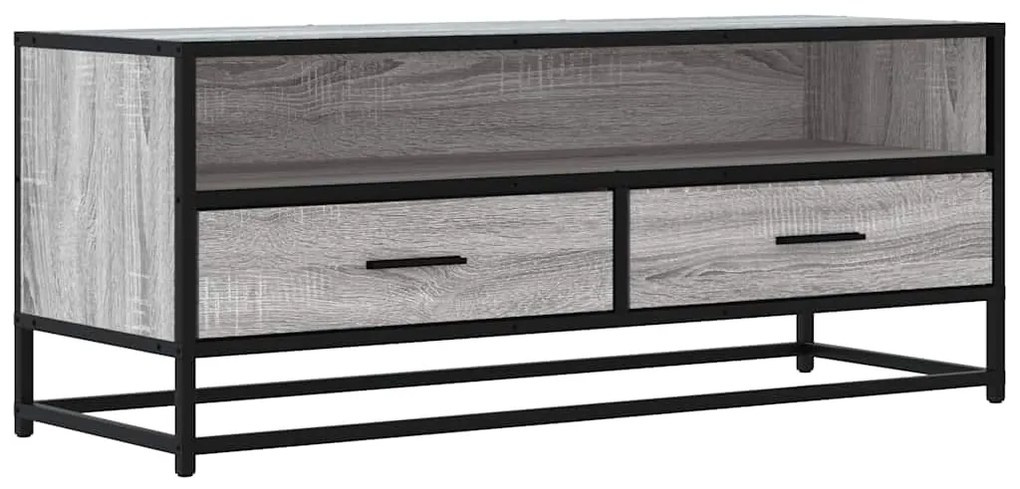 ντουλάπι τηλεόρασης vidaXL Γκρι Sonoma 100x34,5x40 cm