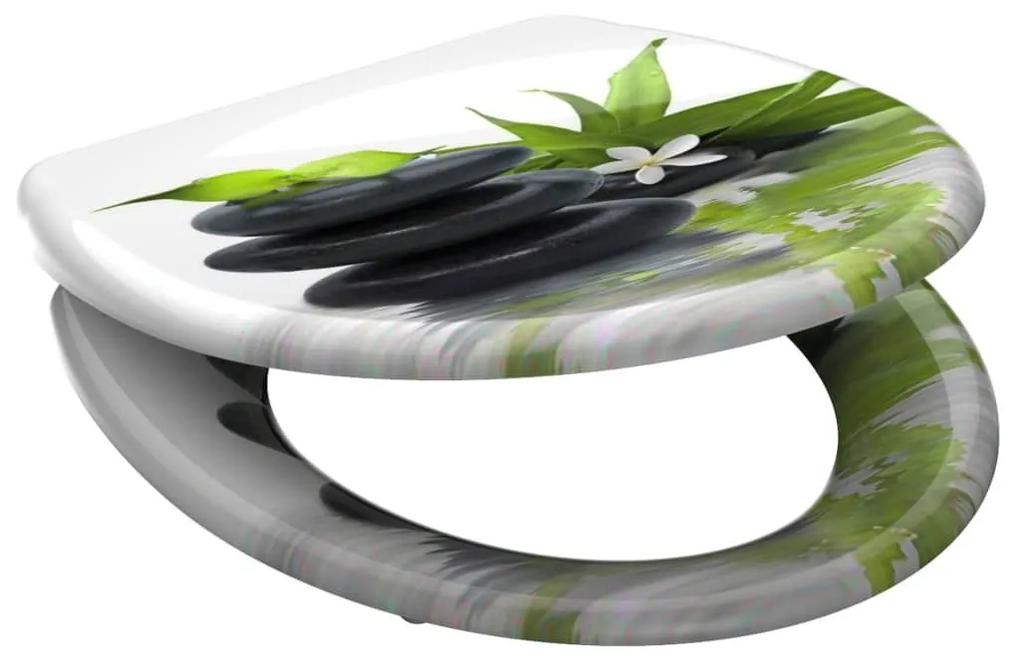 SCHÜTTE Κάθισμα Λεκάνης JASMIN με Soft-Close &amp; Σχέδιο από Duroplast - Πολύχρωμο