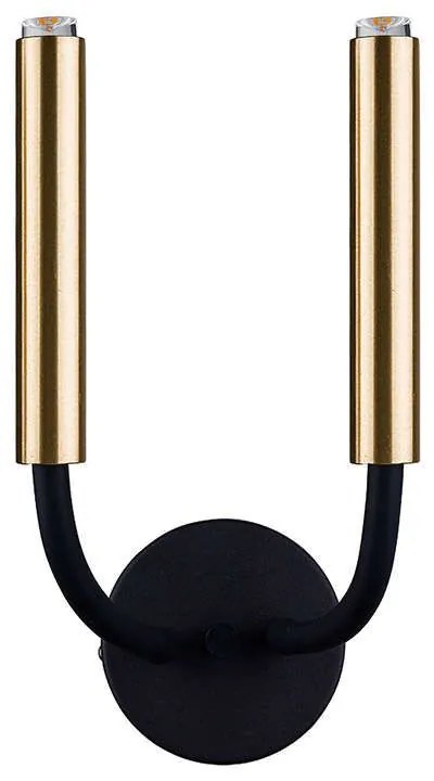 Φωτιστικό Τοίχου Stalactite II 9055 Black-Brass Nowodvorski Metal