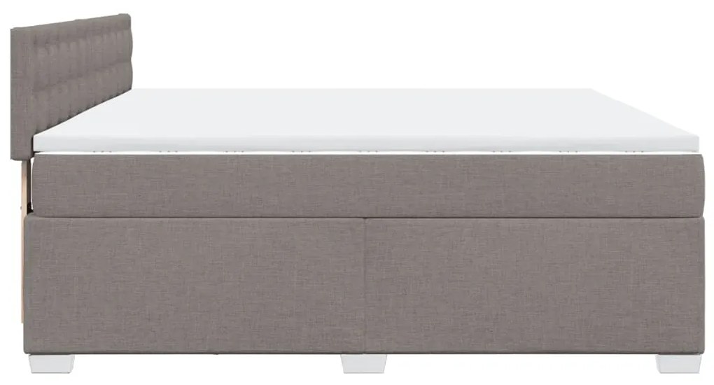 ΚΡΕΒΑΤΙ BOXSPRING ΜΕ ΣΤΡΩΜΑ TAUPE 180X200 ΕΚ. ΥΦΑΣΜΑΤΙΝΟ 3288278