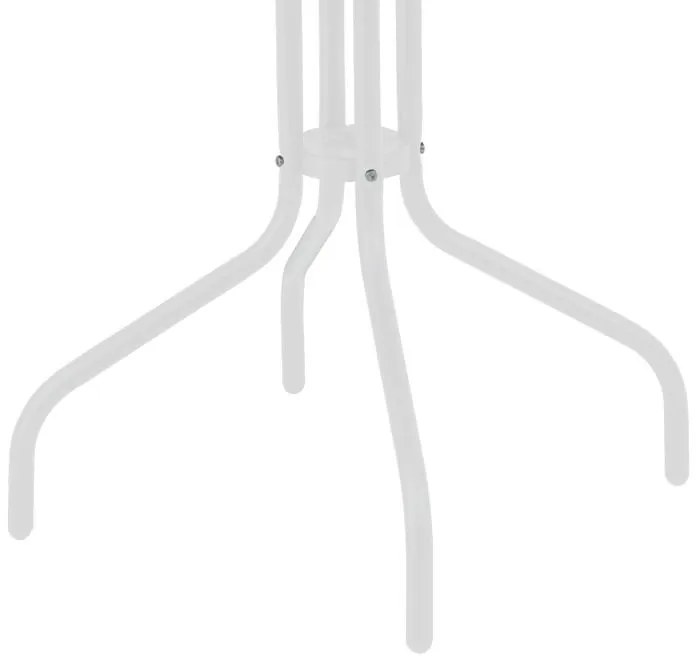 Σετ Κήπου Τραπεζαρία Monasty - Vergo 3 τεμ Μεταλλικό Λευκό 70x70x70 εκ.