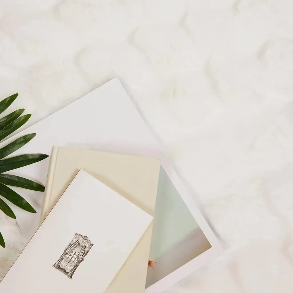 vidaXL Ψεύτικη κουβέρτα από κουνέλι 4 pcs Λευκό 130 x 150 cm