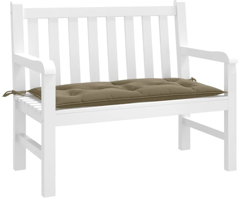 vidaXL Μαξιλάρι Πάγκου Κήπου Taupe Μελανζέ 100x50x7 εκ. Ύφασμα