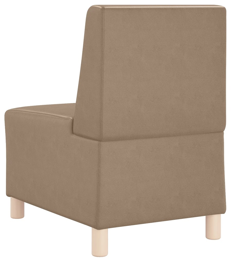 vidaXL Καθίσμα Σαλονιού Καπουτσίνο 55 x 74 x 82 εκ Τεχνητό δέρμα