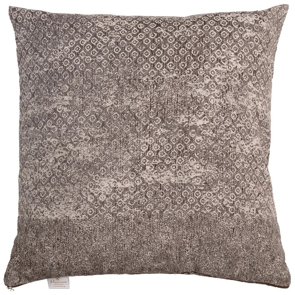 Μαξιλάρι Διακοσμητικό (Με Γέμιση) 2206 Choco Viopros 42Χ42 Chenille