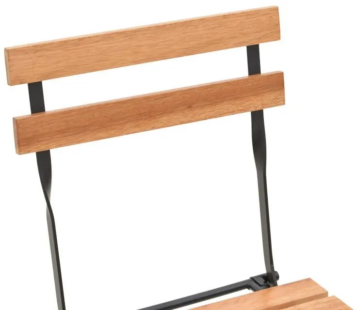 Σετ Κήπου Τραπεζαρία Pometia 3 τεμ Ξύλο - Μέταλλο 55x54x72εκ. 55x54x72 εκ.