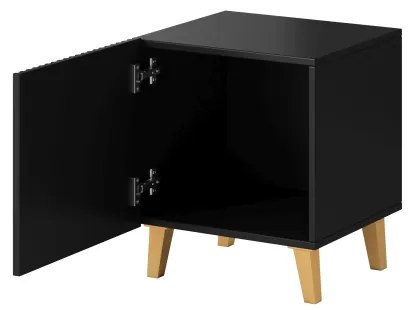 PAFOS night stand black/black DIOMMI CAMA-PAFOS-SZAFKI-NOCNE-CZ/CZ