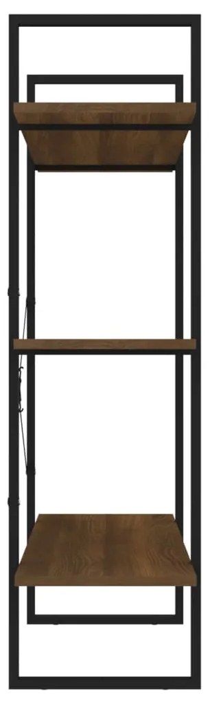 vidaXL Βιβλιοθήκη Καφέ Δρυς 100 x 30 x 105 εκ. από Επεξεργασμένο Ξύλο