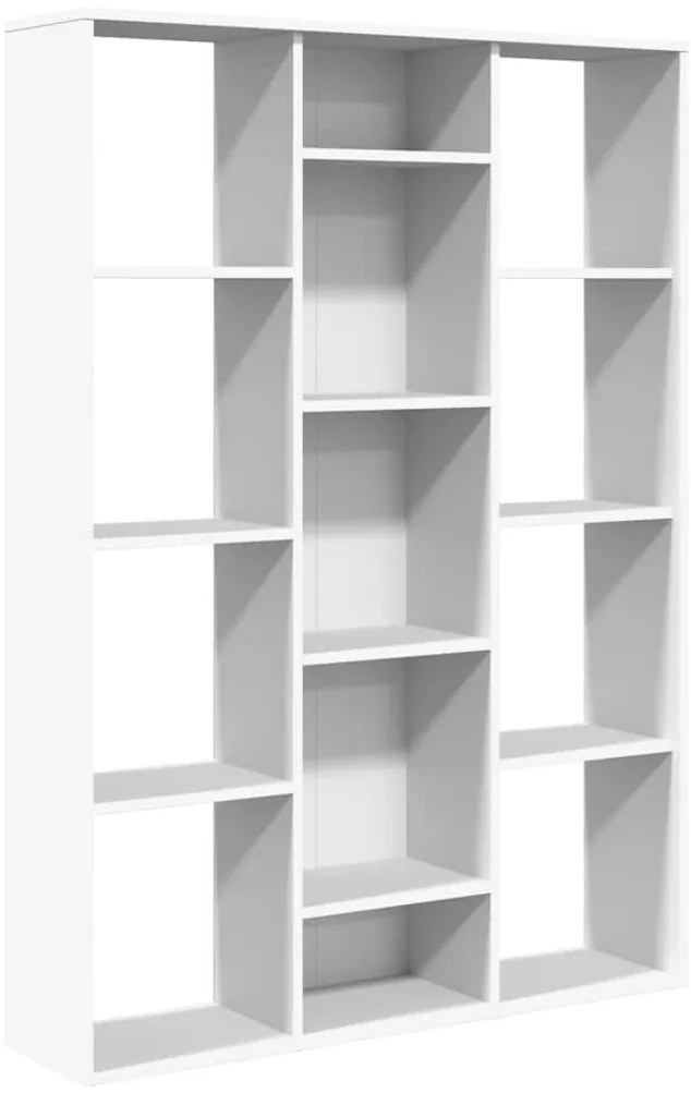 vidaXL Διαχωριστικό/Βιβλιοθήκη Λευκό 100x24x140 εκ. από Επεξ. Ξύλο