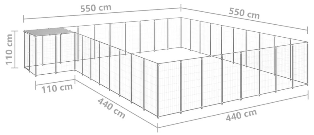 ΣΠΙΤΑΚΙ ΣΚΥΛΟΥ ΑΣΗΜΙ 25,41 Μ² ΑΤΣΑΛΙΝΟ 3082246