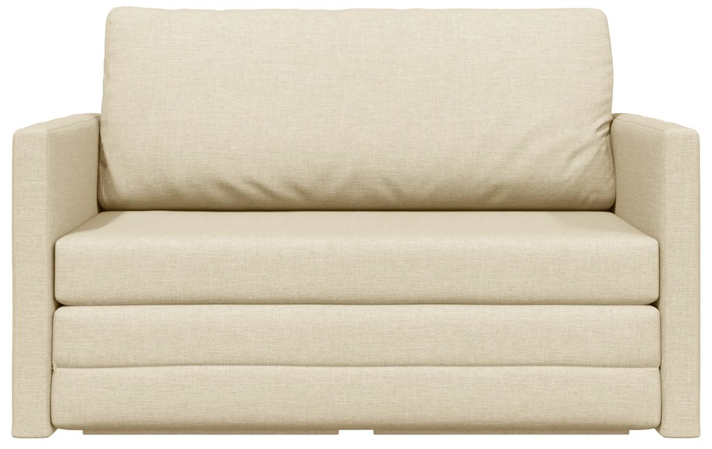 vidaXL Καναπές Κρεβάτι 2 σε 1 Κρεμ 124x71x78 cm Ύφασμα