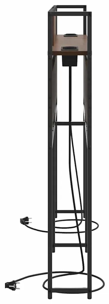 vidaXL Κεφαλάρι Αποθήκης Καφέ δρυς 120 cm Επεξεργασμένο ξύλο